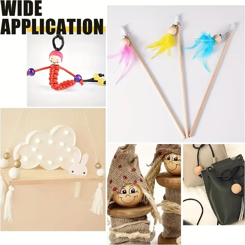 20 50 100pcs happy face round   loose wooden beads face pattern beads with holes for diy crafts hand string jewelry accessories 10 12 14 16 25mm handmade wooden spacer bead details 0