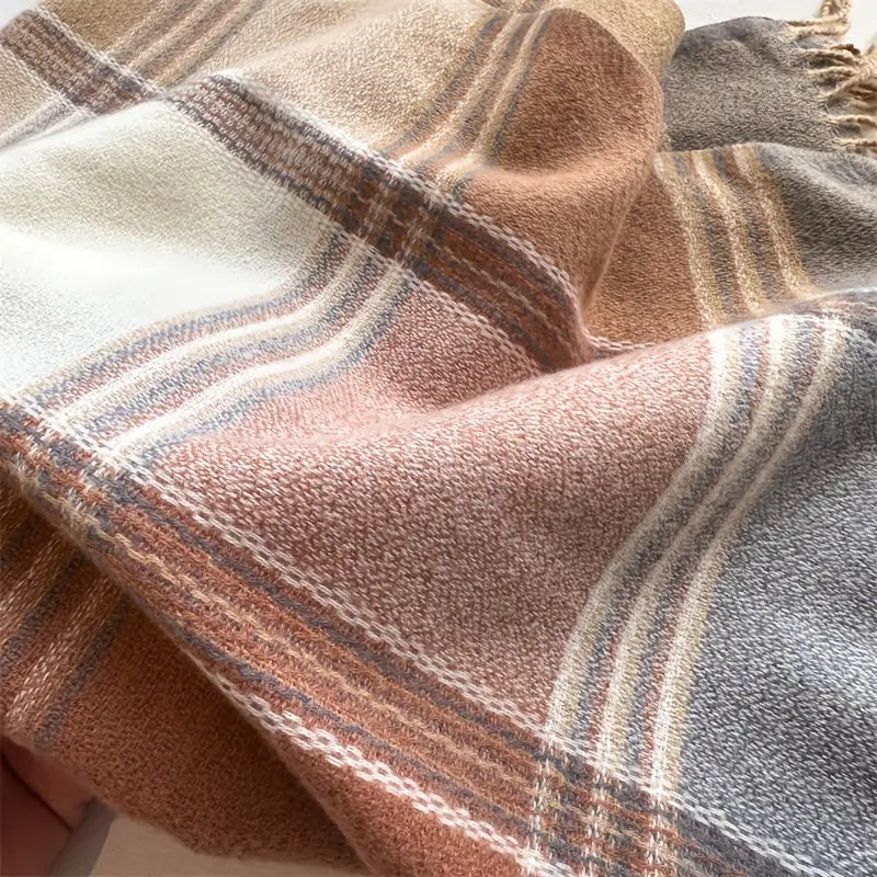 stilinli jakardli qoqilgan sharf, paxta sharf, qalin va issiq shalvar, kuz qish, uniseks, ko'p funksiyali, sovuq o'tkazmaydigan bo'yin sharf tafsilotlari 22