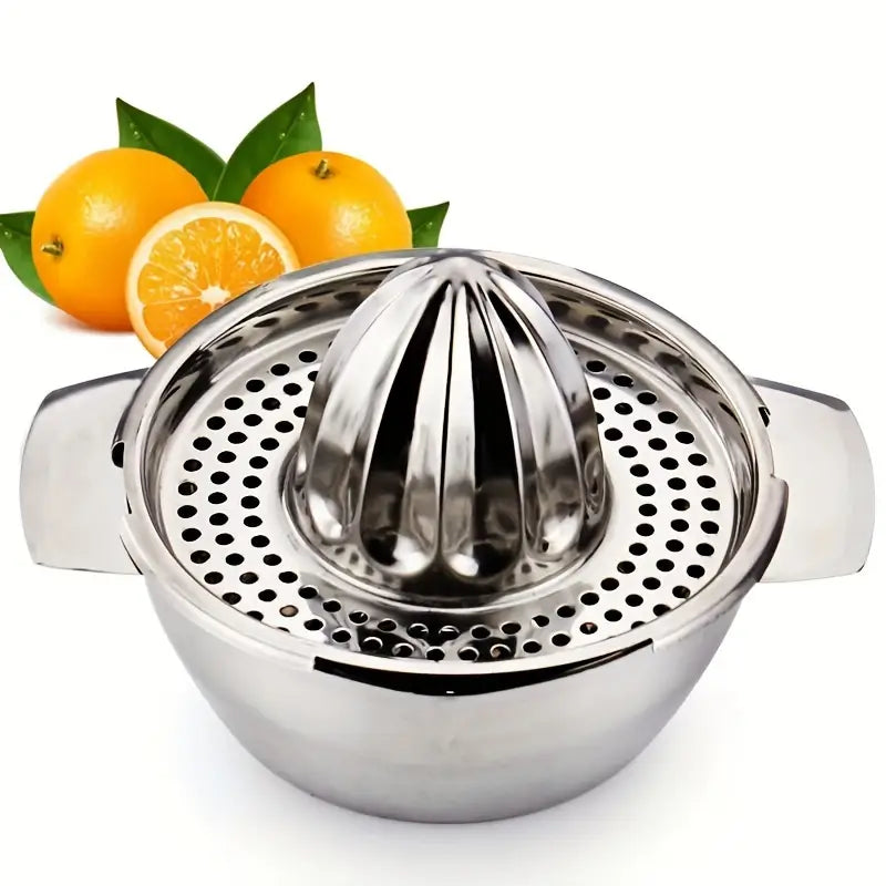 1pc stainless steel manual citrus juicer kitchen gadget for squeezing orange and other juice with dining accessory details 1