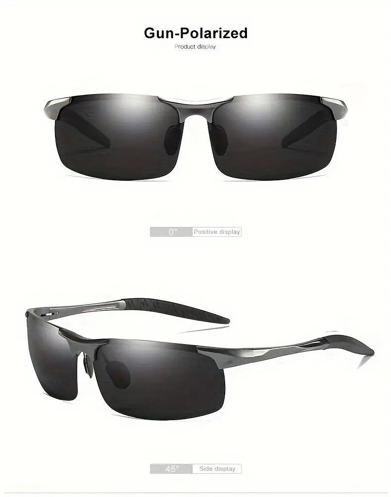   aluminum photochromic mens polarized day night driving chameleon uv400 anti glare change color details 3