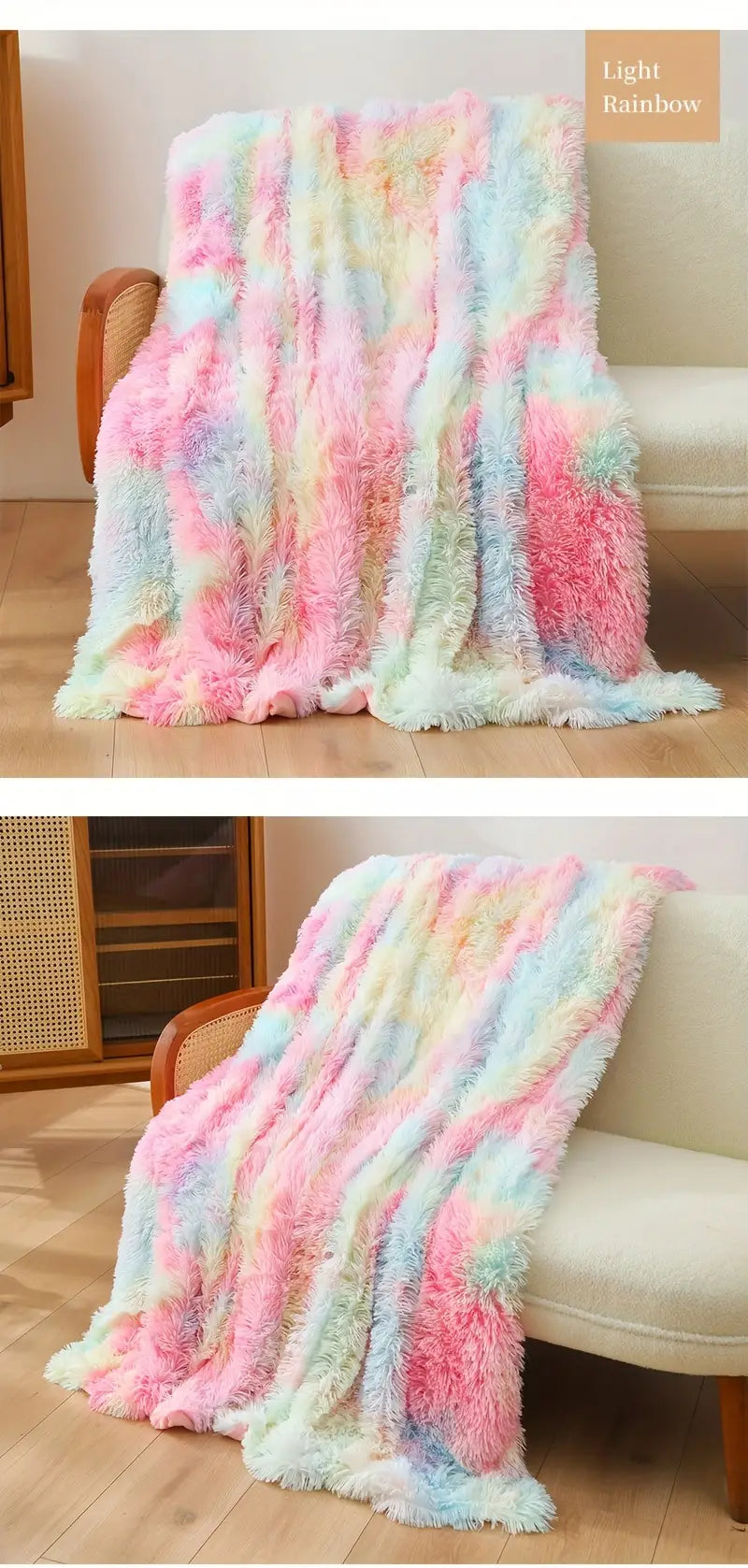 cozy boho chic plush throw blanket soft warm and reversible for couch bed office and outdoor use ideal gift decor air conditioning nap casual details 1