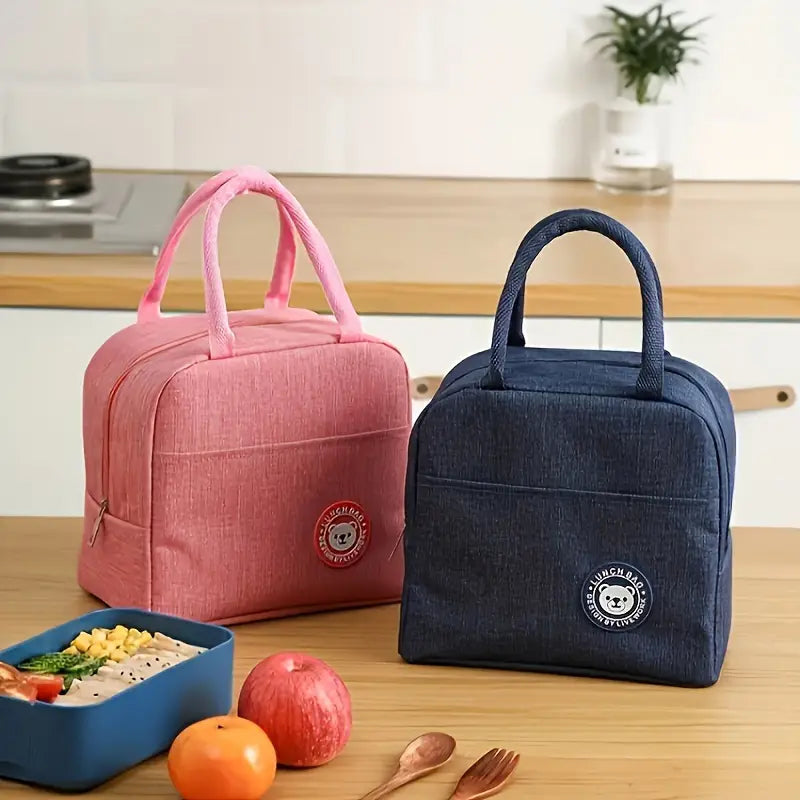 isolatsiyalangan tushlik sumkasi oxford mato portativ tushlik sumkasi alyuminiy folga qoplamasi bilan to'rtburchak termal sovutgich sumkasi qo'lda yuvish uchun faqat tafsilotlar 10