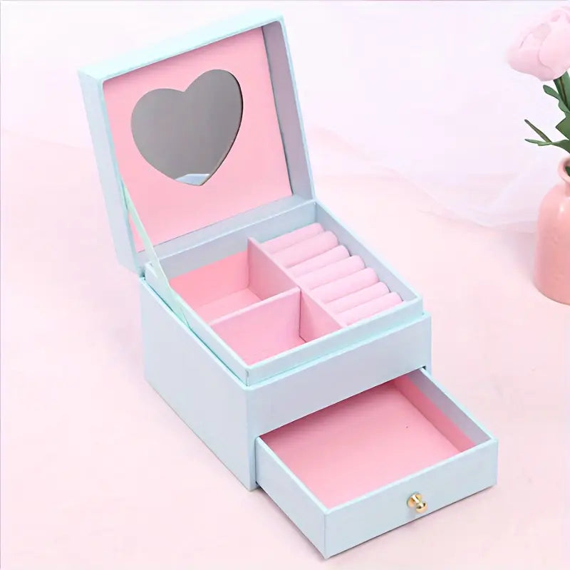 1 шт. ящик для хранения украшений, колье, кольца, сережки, коробка для хранения ювелирных изделий для женщин, свадебный подарок, детали 8