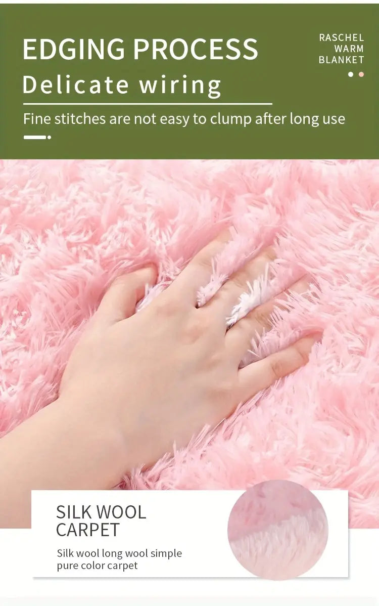 роскошный светло-серый плюшевый коврик для спальни дружелюбный нескользящий подкладка уютный теплый коврик для домашнего декора коврики для спальни детали 6