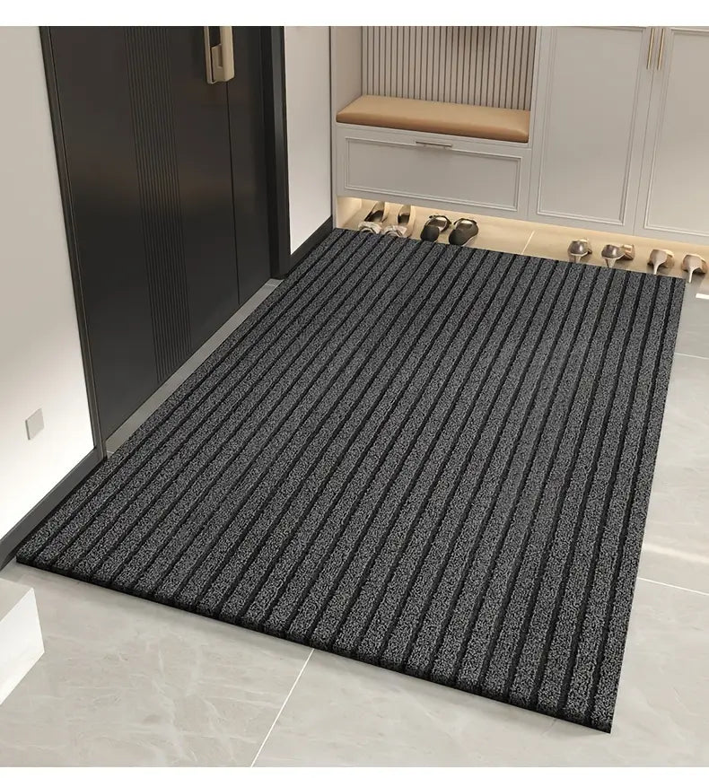 1pc striped dirt resistant floor mat waterproof non slip floor mat outdoor entrance doormat entryway mat front porch doormat   and dust removal mat entryway wear resistant   mat   cut carpet easy to clean and   rug details 8