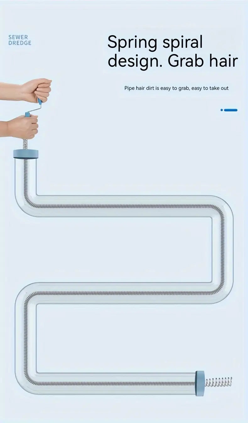 1 dona drenaj to'siqlarini olib tashlash vositasi, kanalizatsiyalar, hojatxonalar, oshxona, hammom lavabolar, vannalar uchun moslashuvchan quvur tozalagich, batareyalar talab qilinmaydi   tozalash materiallari tafsilotlari 1
