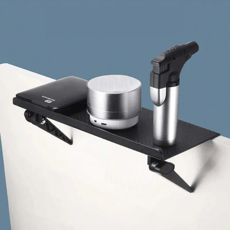 1  top shelf platform for pc monitor streaming devices speakers   abs with painted finish no electricity needed   and router organizer desktop computer monitor shelf details 3