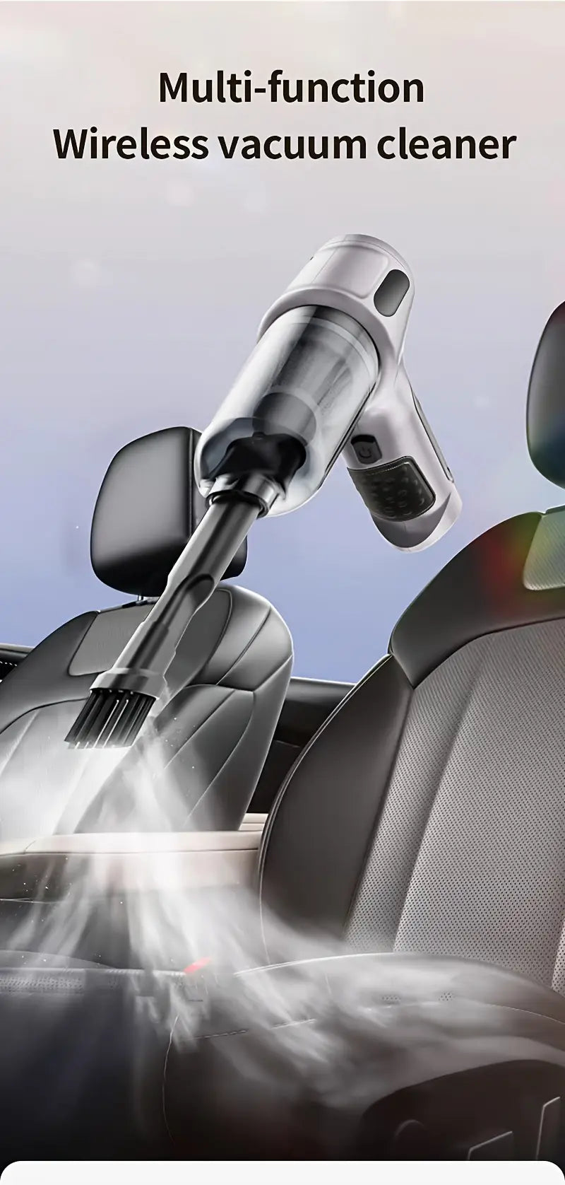 portable cordless vacuum cleaner with high   usb rechargeable ideal for cars home use   accessory kit details 1