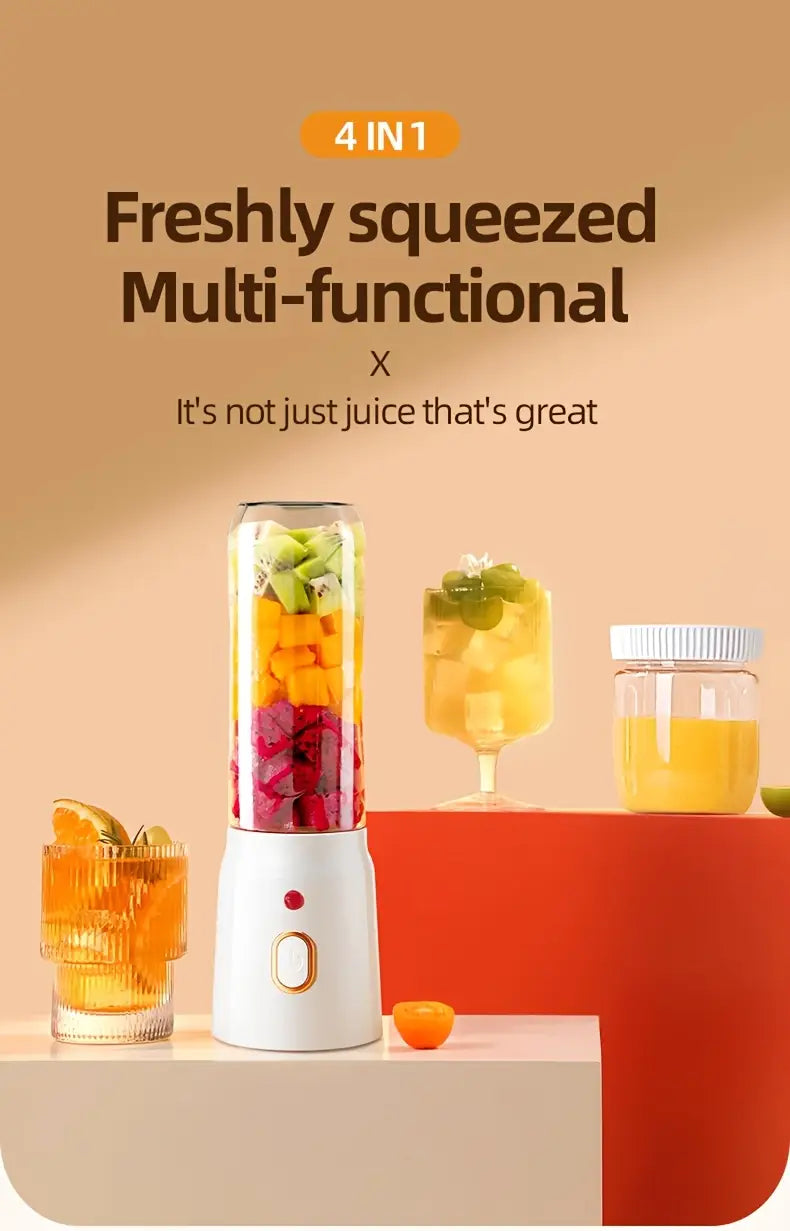 collection of a 13 4 oz portable dual cup blender versatile for fruits and vegetables featuring a 6 blade gift juice container kitchen tools details 2