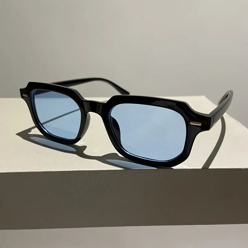   gafas rectangulares para damas, viaje, casual, fiesta, gafas decoradas, personalidad, detalles 8