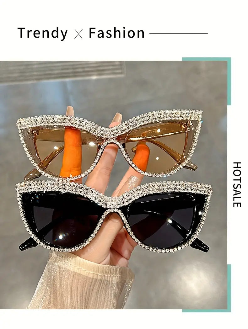 bling cat eye for women luxury decorative shades props for prom costume party details 1