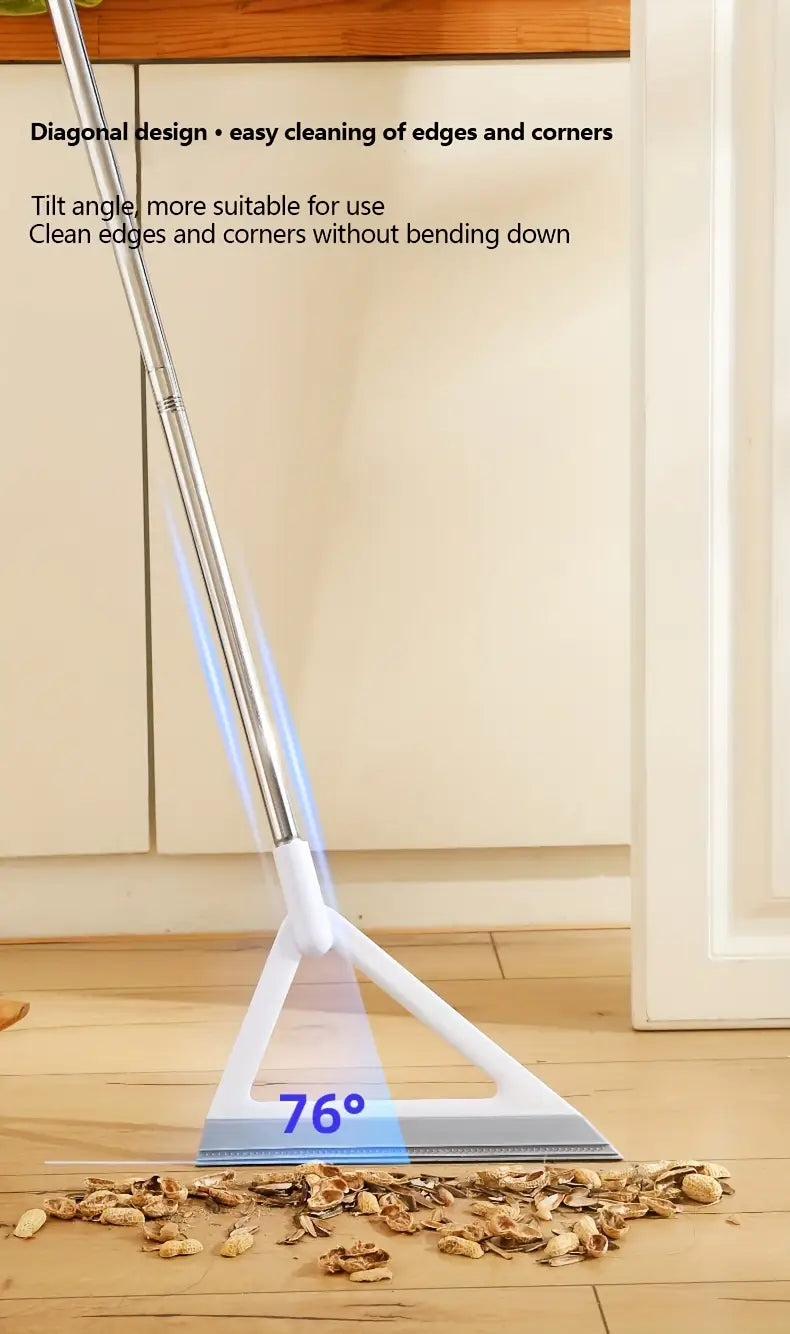 1 magic broom with built in wiper effortless sweep scrape   for   cleaning in kitchen bathroom living room   plastic ideal for all surface types details 1