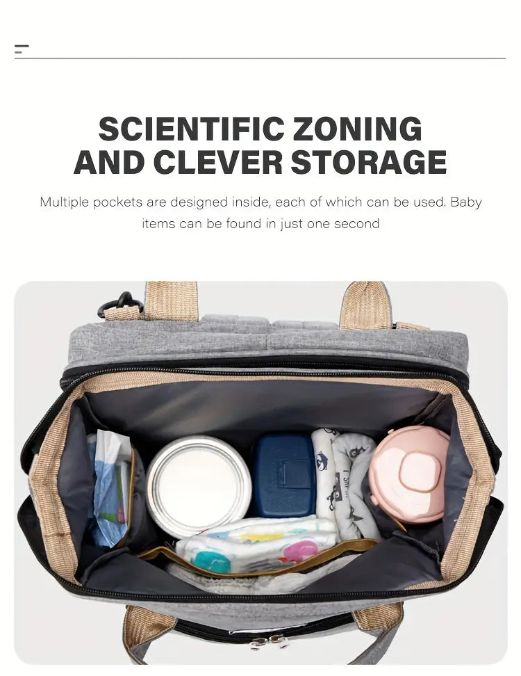 1 шт. большая вместимость сумка для подгузников, портативный рюкзак для мам, подарок на Хэллоуин, День благодарения и Рождество, детали 4