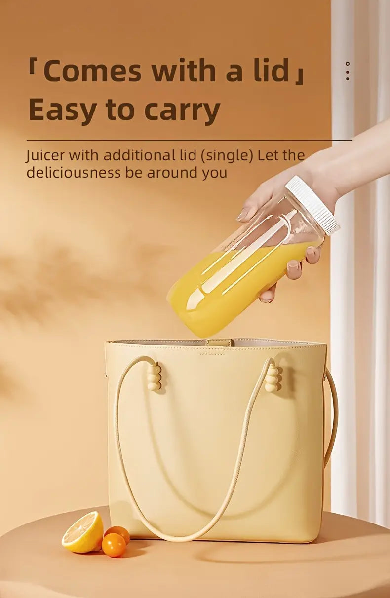 portativ USB quvvatlanadigan sharbat idishi, kompaktdan ko'p funktsiyali blender, smuzilar va kokteyllar uchun, talabalar va uy sharoitida foydalanish uchun ideal, tafsilotlar 4