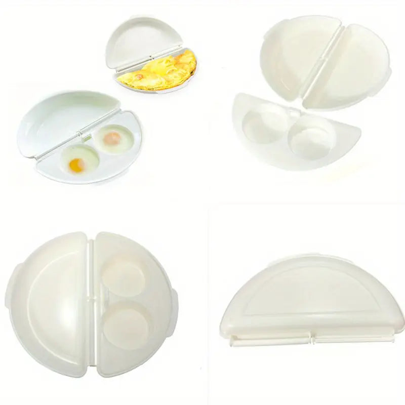 1pc microwave omelette egg maker tray non toxic eggs steamer box silicone egg cooker egg poacher kitchen cooking tools details 5