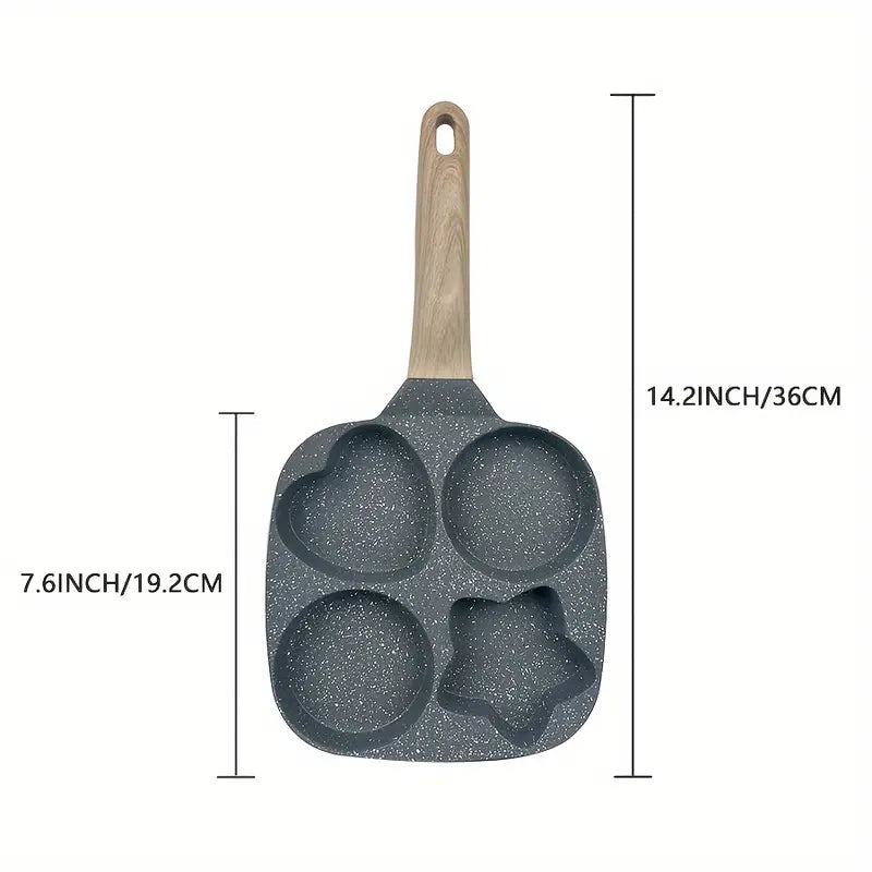 versatile 4 section non stick pan for breakfast ideal for   pancakes more easy   resistant aluminum cookware details 5