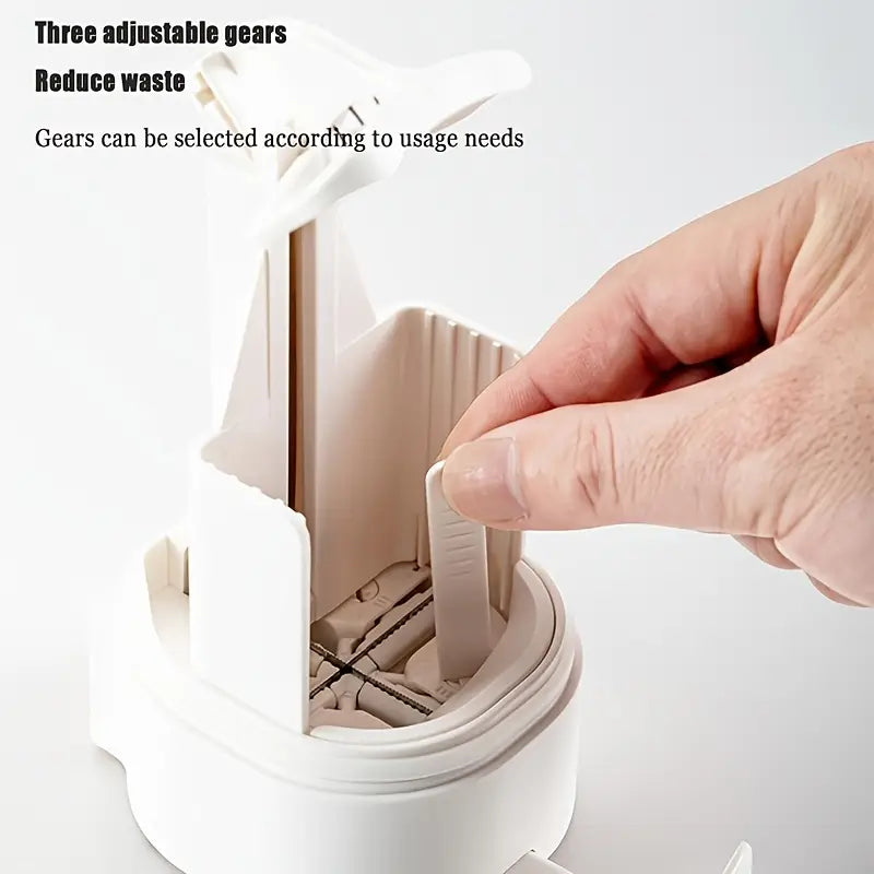 1pc -mounted soap grinder dispenser, stainless steel & plastic bar soap shaver, no drilling required, independent bathroom accessory for home and hotel use details 3