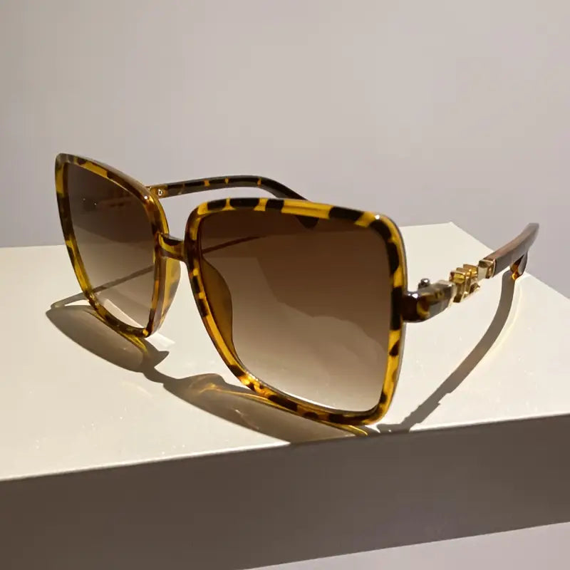 oversized gradient lesn square fashion for women men anti glare sun shades glasses for driving beach travel details 9