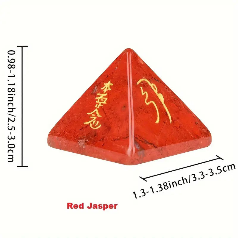 engraved natural stone   pyramid assorted   rose quartz amethyst lapis red jasper obsidian    s diy   christmas gift loose   gemstone details 1