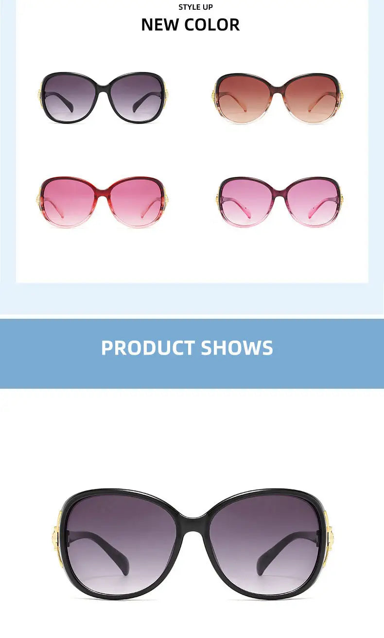 women oversized polarized fashion large shades classic fox for women men details 5