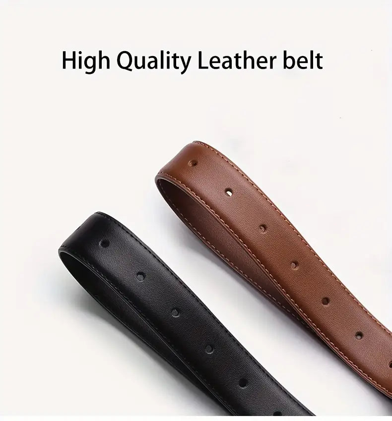 womens pu belts for jeans ladies strap alloy metal pin   fashion belt details 1