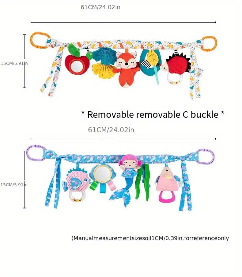 soothe with this adorable plush stroller pendant newborns details 8