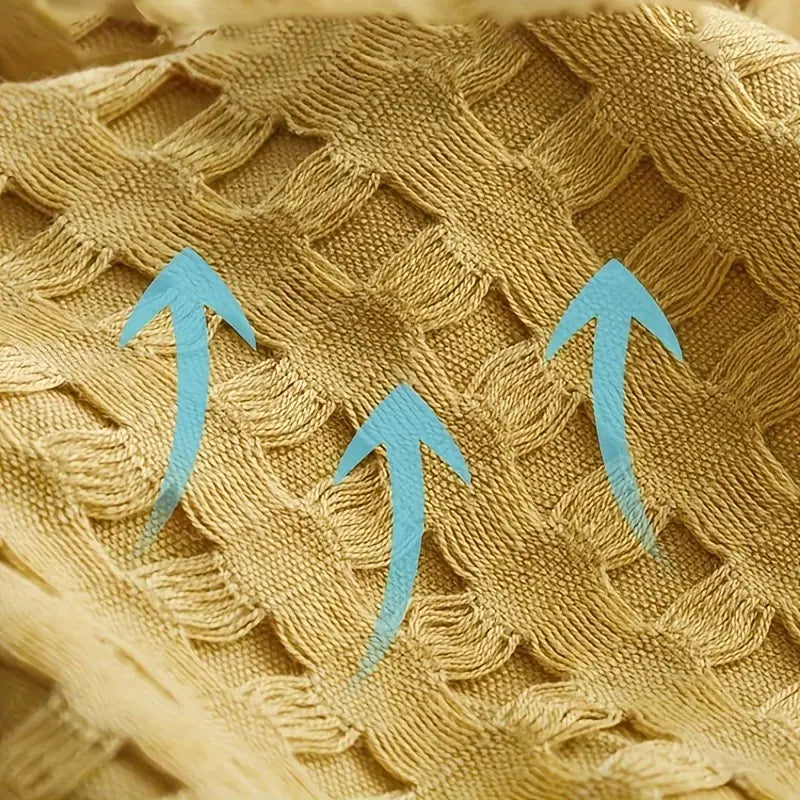 toza paxta ko'p qatlamli gazli ko'rpa vafli uslubidagi yotoq to'shagi tushlik tanaffusi ko'rpasi havo sharoitida ko'rpa avtomobil ko'rpasi yozgi sovutish qoplamasi ko'p funksiyali ko'rpa mashinada yuvish mumkin deformatsiya qilmaydi to'kilmaydi sovg'a uchun tafsilotlar 5