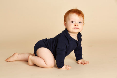 Baby merino wool bodysuit