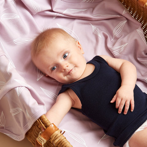 Woolerina Australian Merino baby singlet. Australian Made, Ethical Clothing Australia accredited