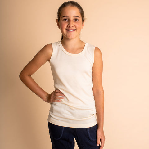 kids merino wool singlet