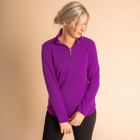 Womens Merino Wool 1/4 zip jumper, Mothers Day