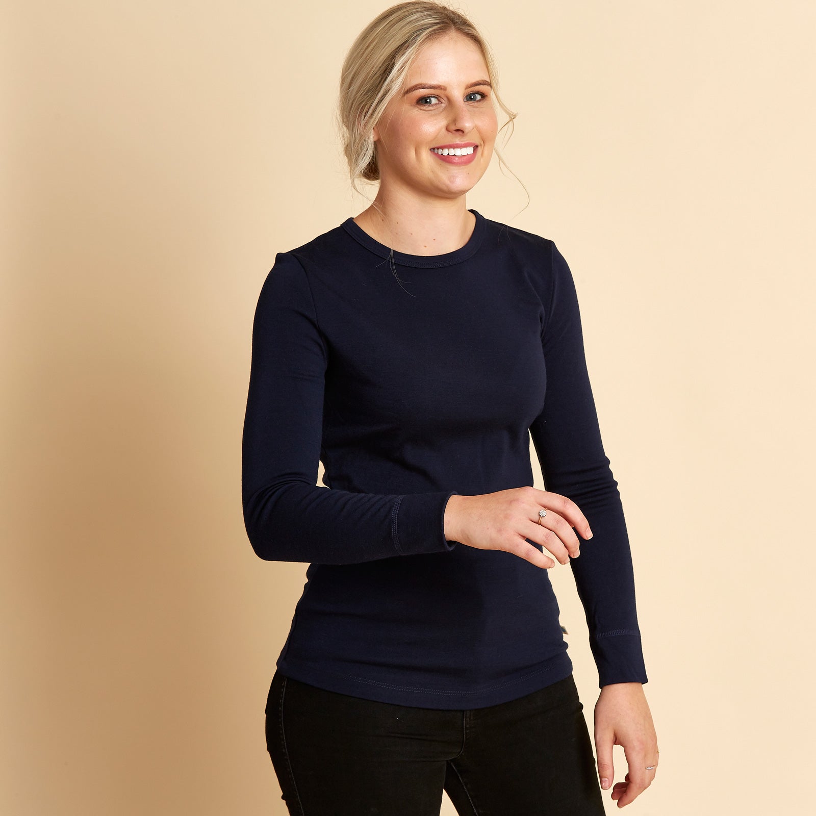 Womens Long Sleeve Crew Neck