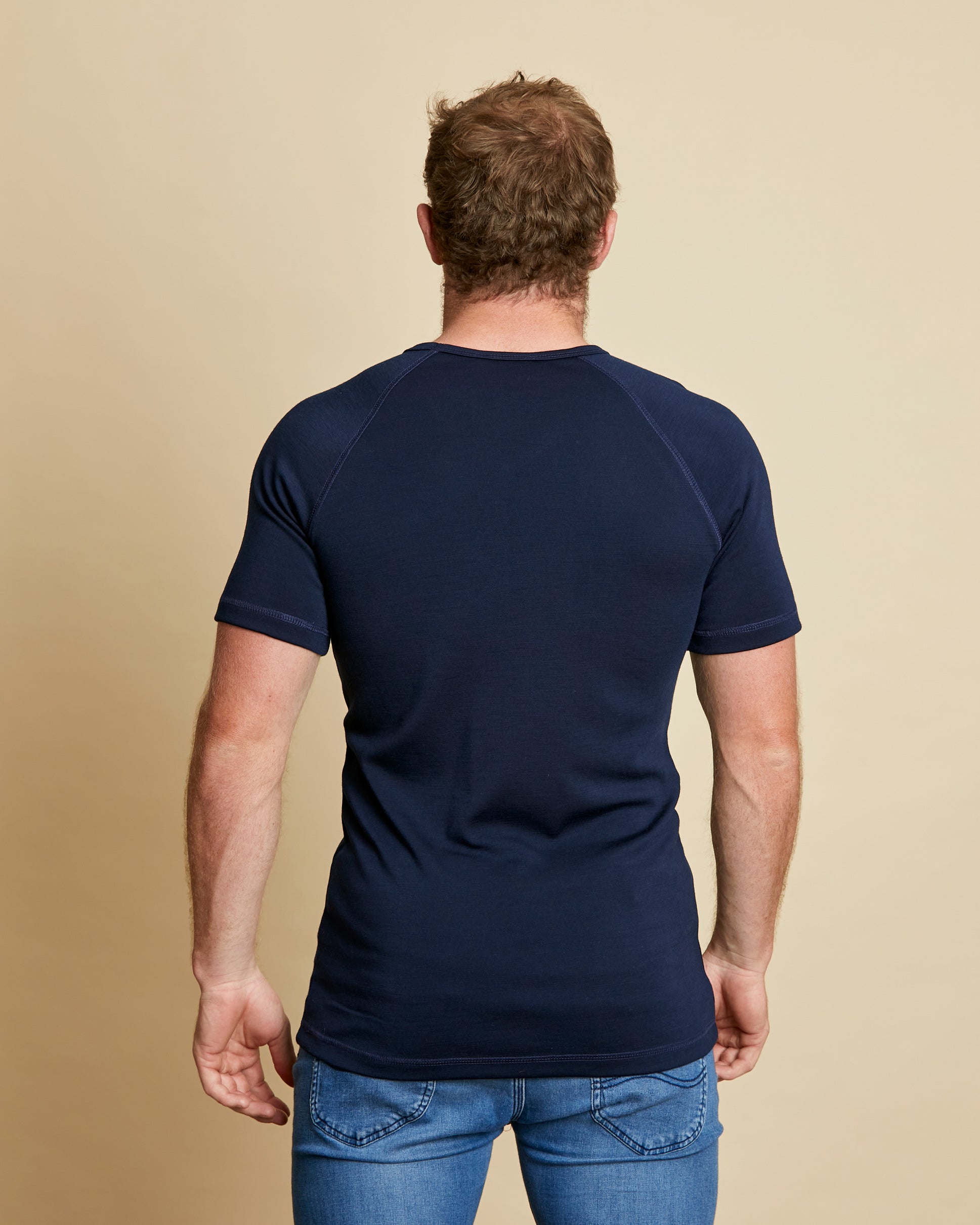 Mens Short Sleeve V Neck