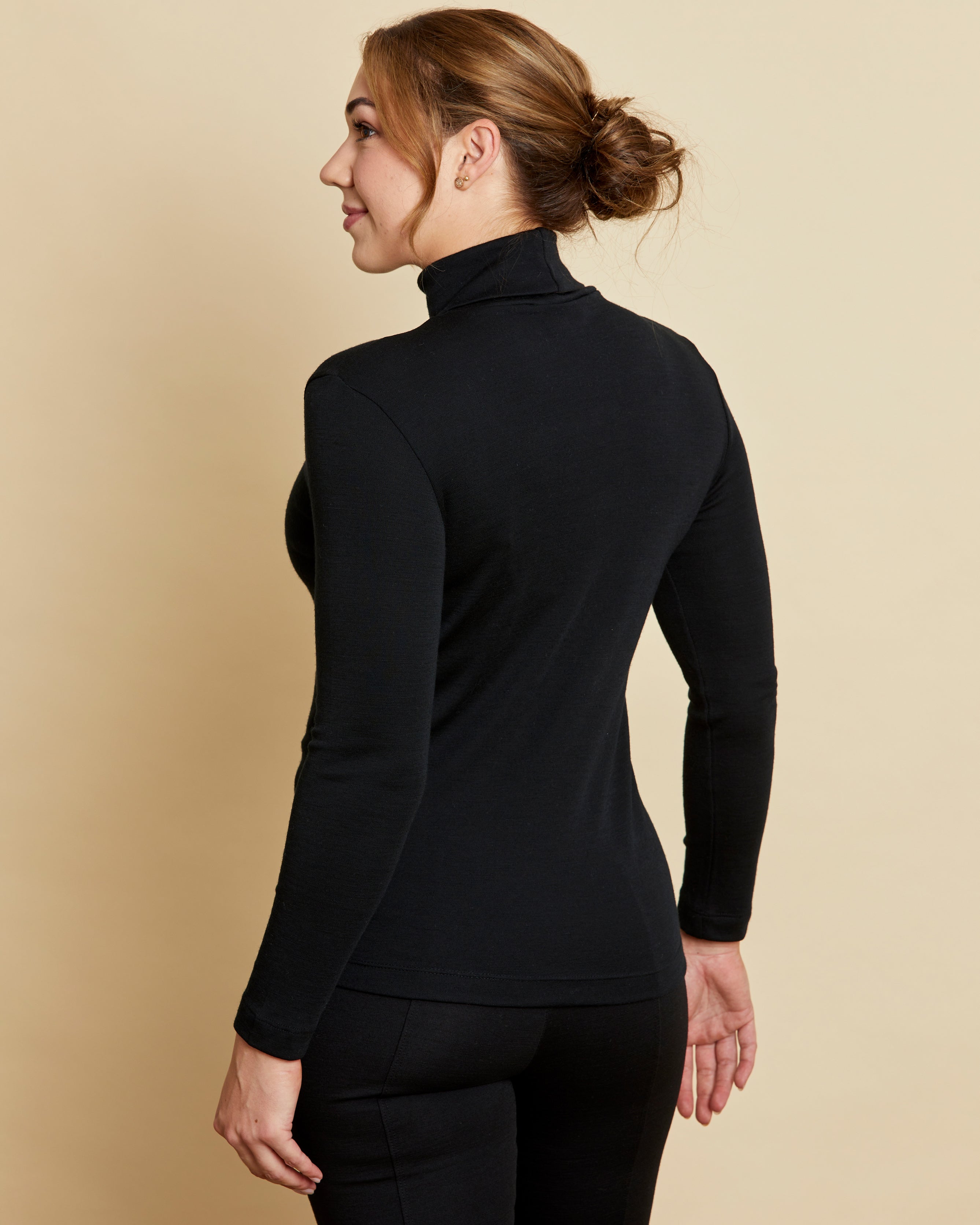 Womens Long Sleeve Turtle Neck