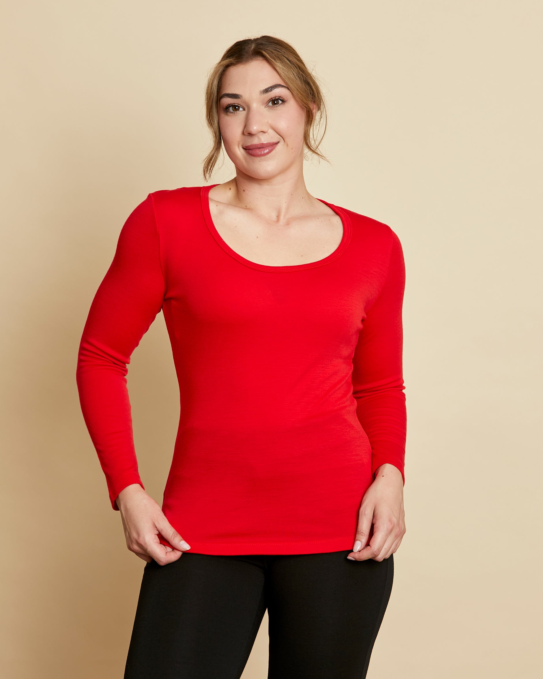 Womens Long Sleeve Scoop Neck AW23