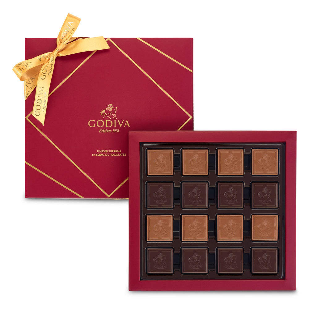 Finesse Supreme Kırmızı Kutu, 64 Adet Madlen - GODIVA Türkiye product image