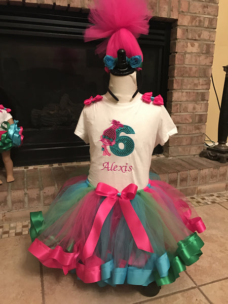 trolls tutu outfit