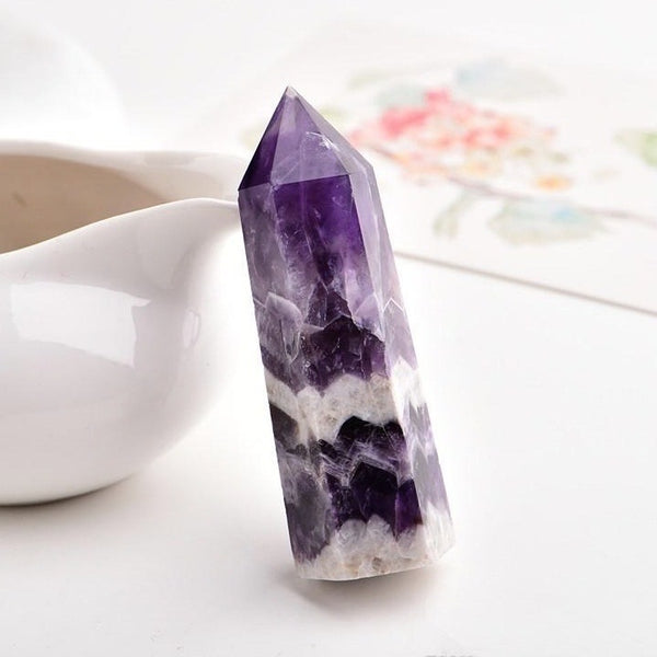 Vianna Brasil Amethyst, Blue Fluorite & Whiskey Citrine Station