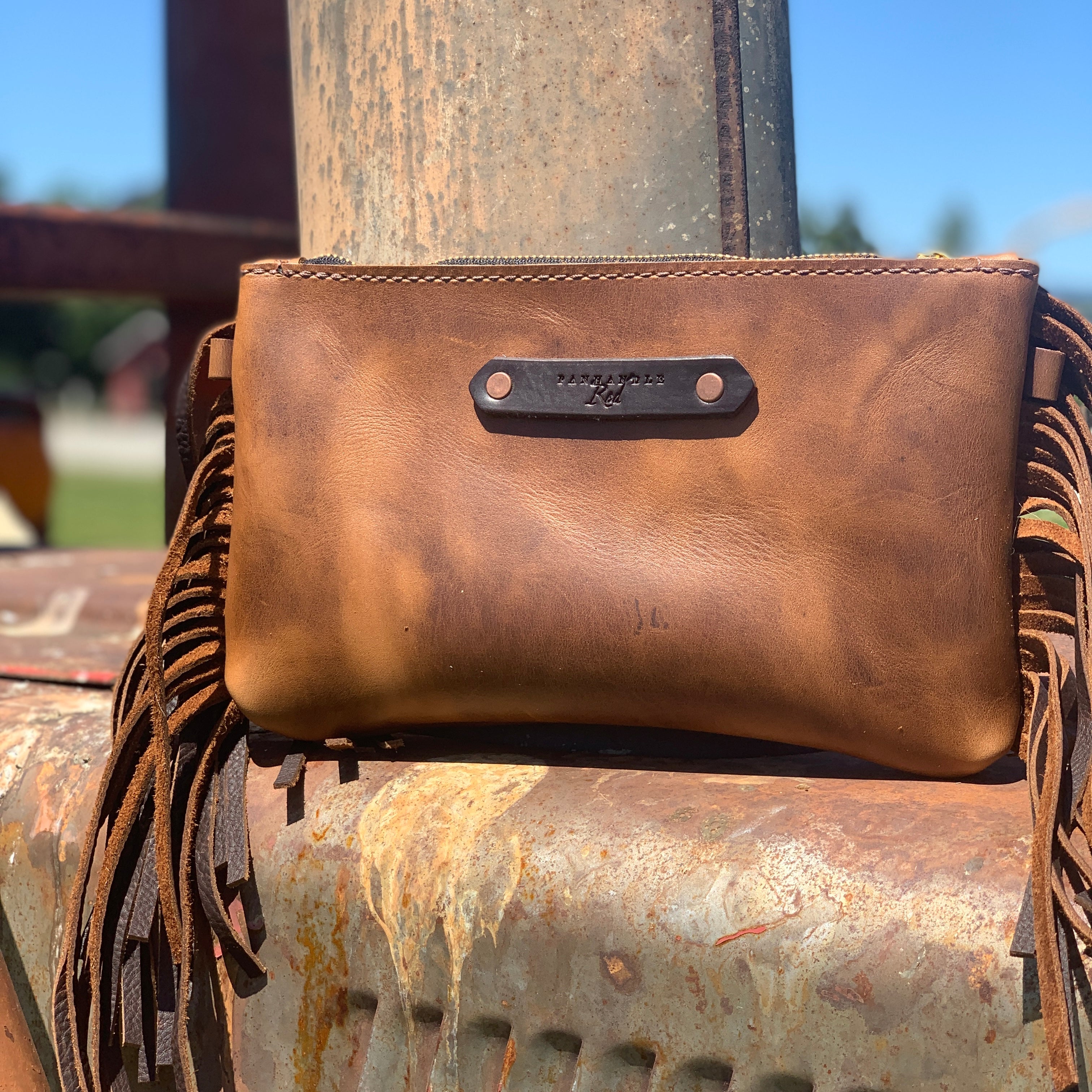 Black Leather Tote Bag by Panhandle Red Leather Company, North Idaho