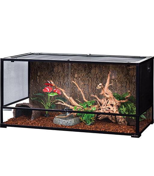 Phailozoo 85 Gallon Glass Reptile Terrarium 48''x24''x18'', Front