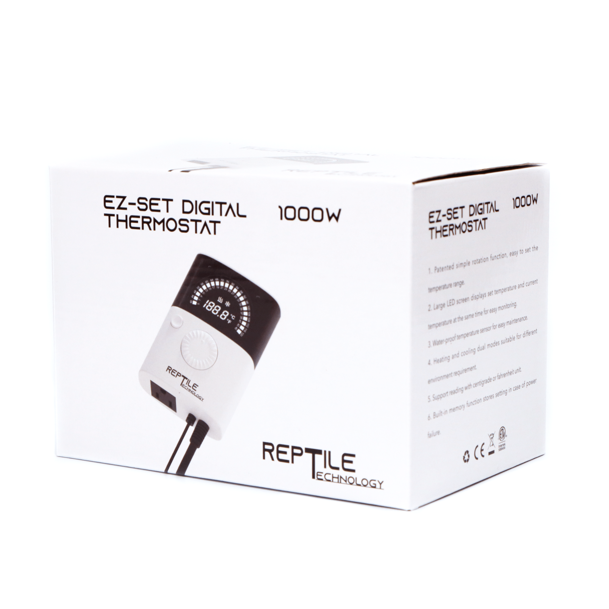 Reptile Technology Digital Reptile Thermostat 1200w max (RT-THC24) Reptile Deli Inc.