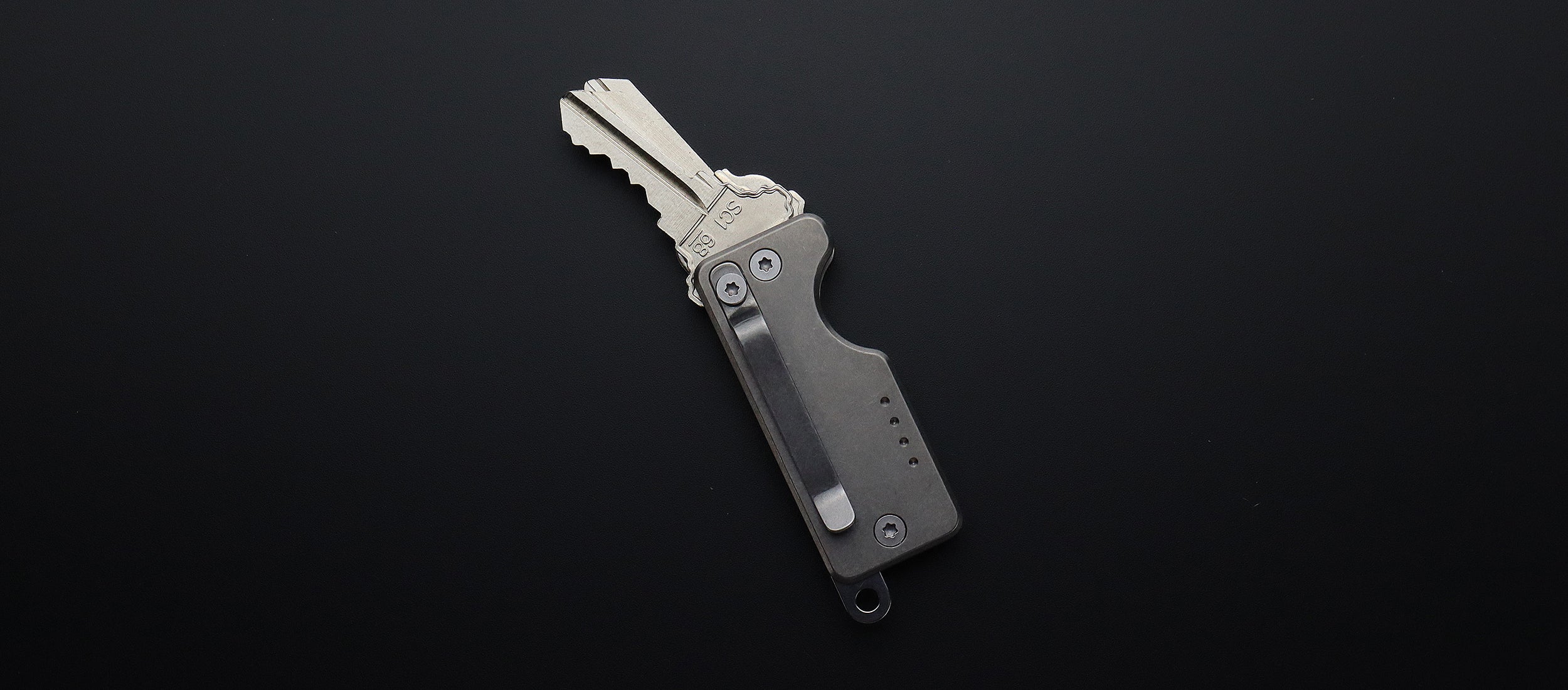 Shorty Only Key Organizer Stonewash - Quiet Carry