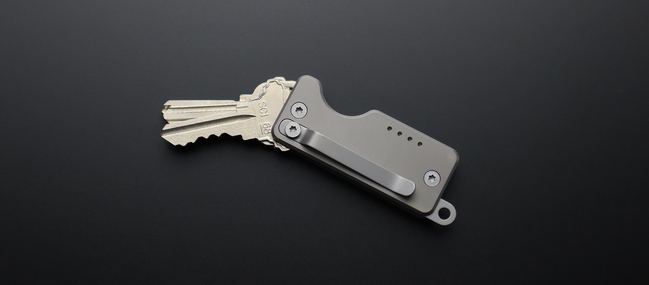 Shorty Key Organizer Bead Blasted - Quiet Carry