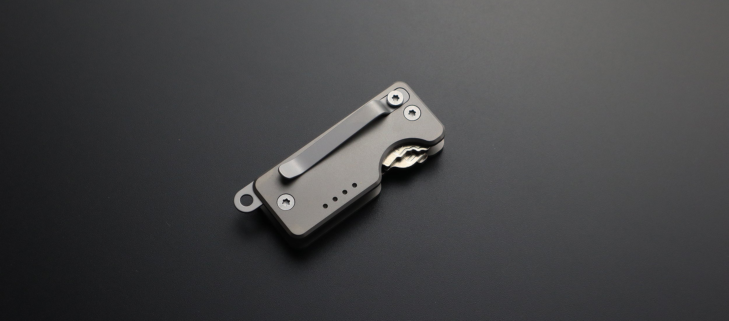 Shorty Only Key Organizer Bead Blasted - Quiet Carry