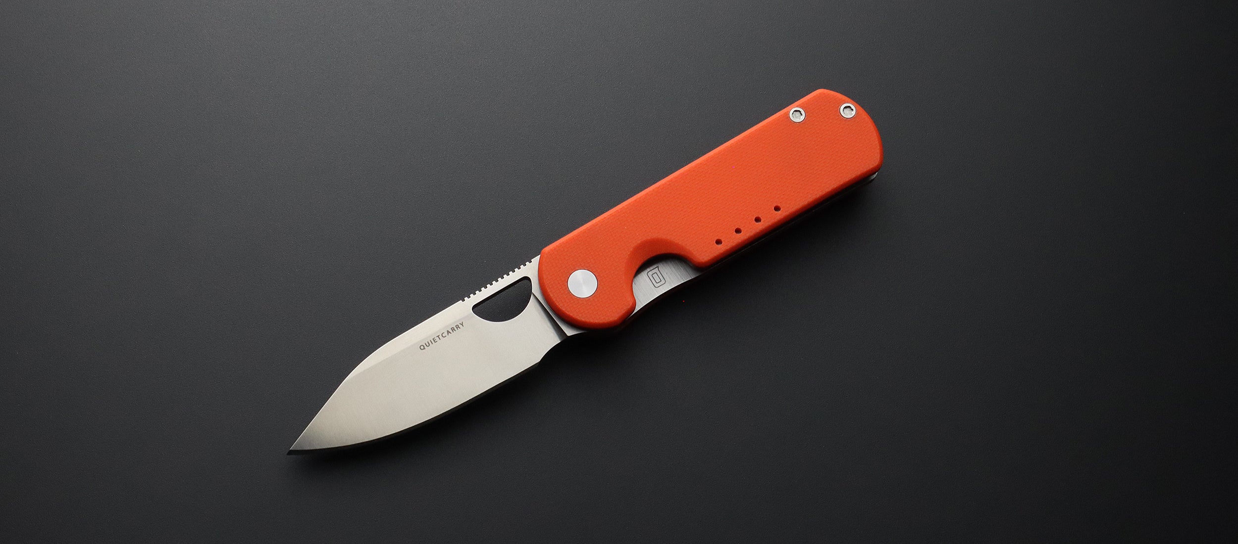 The Eddy Orange Satin Stonewash CPM 20CV - Quiet Carry