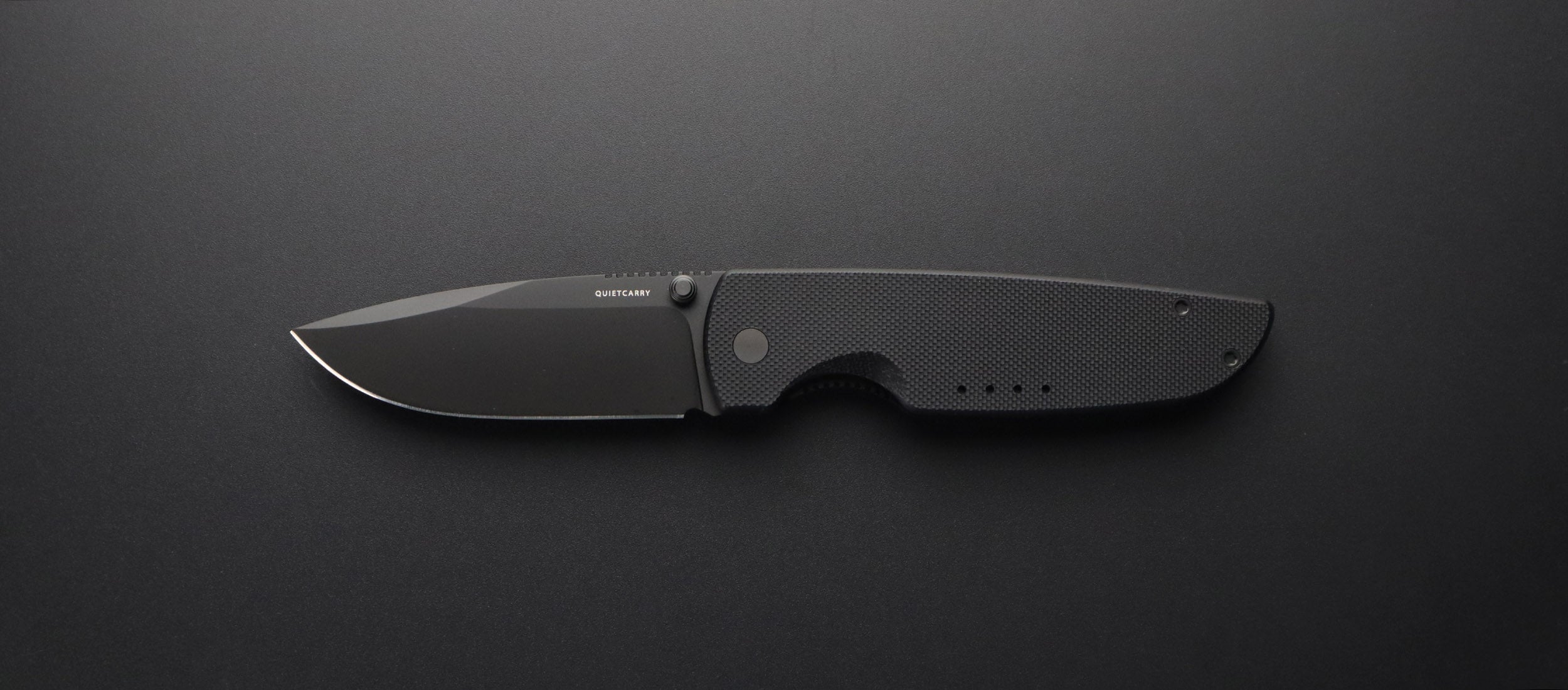 all black pocket knife