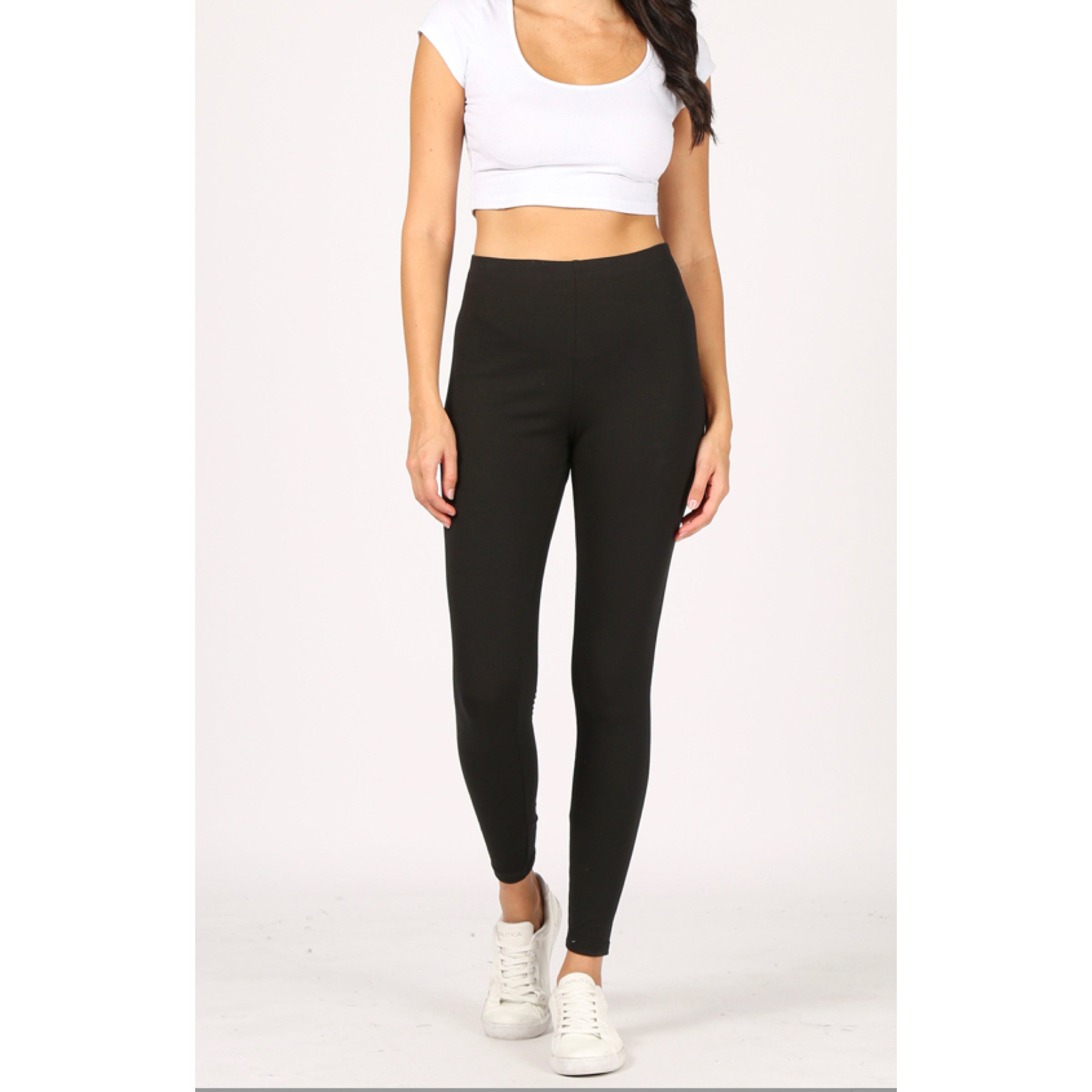 High waisted leggings (Black)