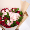 Grad Flowers - Elegant Pink and Red Roses Bouquet