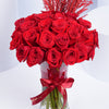 Passionate Roses in Vase