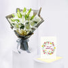 Beautiful Lilie Bouquet With Greeting Card